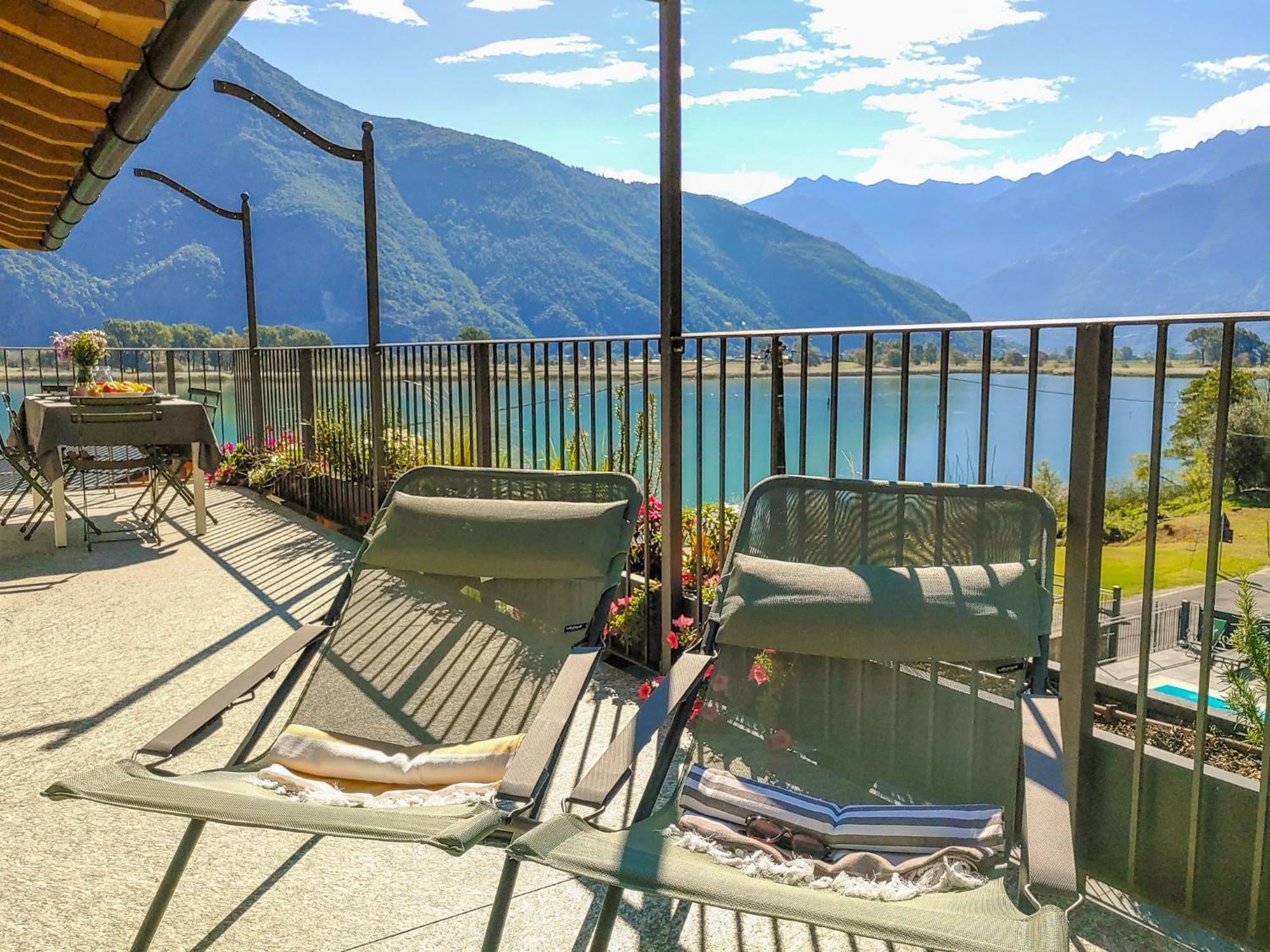 Dascio Silence Ferienwohnung mit Panorama Balkon Exterior foto