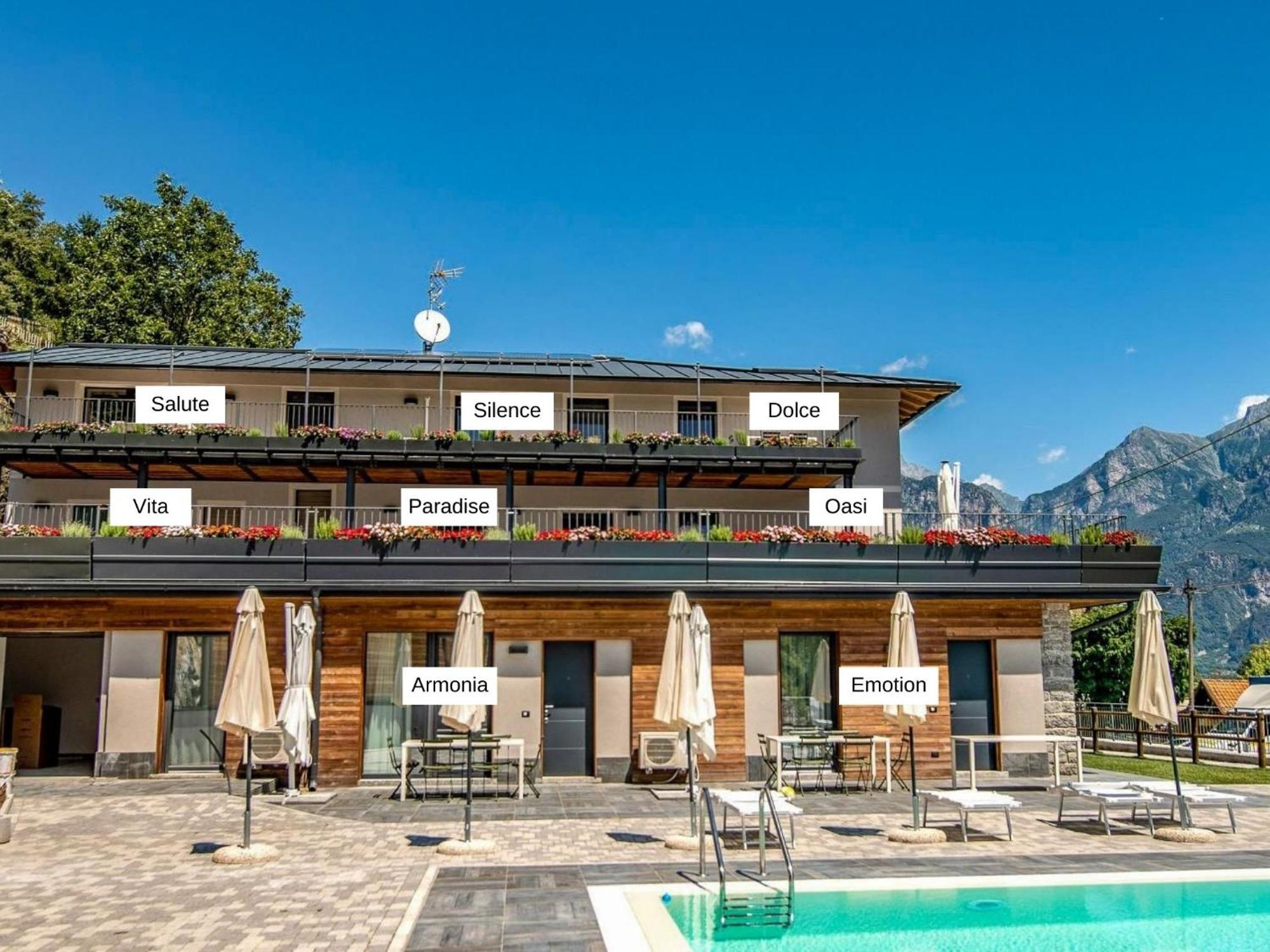 Dascio Silence Ferienwohnung mit Panorama Balkon Exterior foto